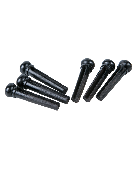 Golden Gate F-3605 Acoustic Guitar Bridge Pins – Ebony – Set of 6