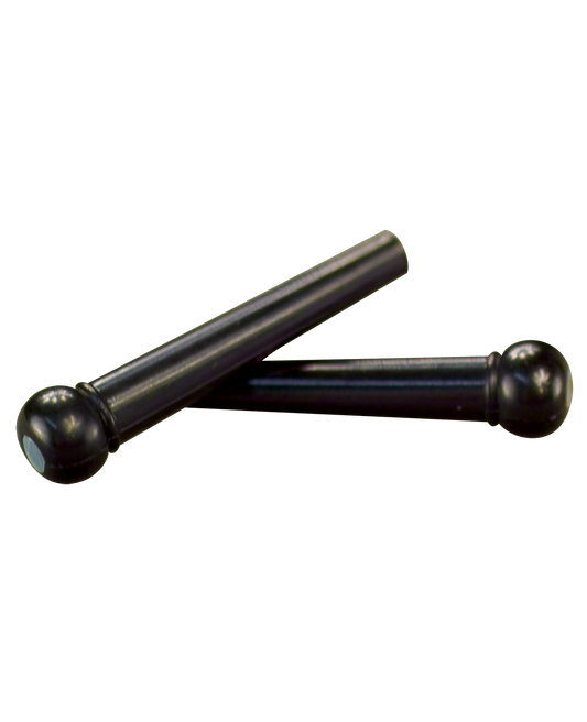 Golden Gate F-3606 Acoustic Guitar Bridge Pins – Ebony/MOP – Set of 6
