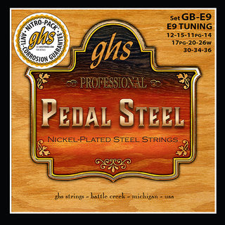 GHS Pedal Steel Boomers - E9 Tuning