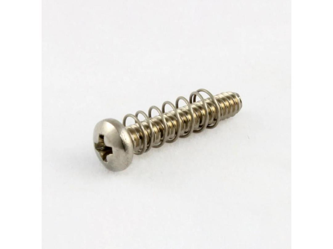 Allparts GS-0004 Stainless Steel 5/8" Bridge Length Screws w/Springs - 6 Pack