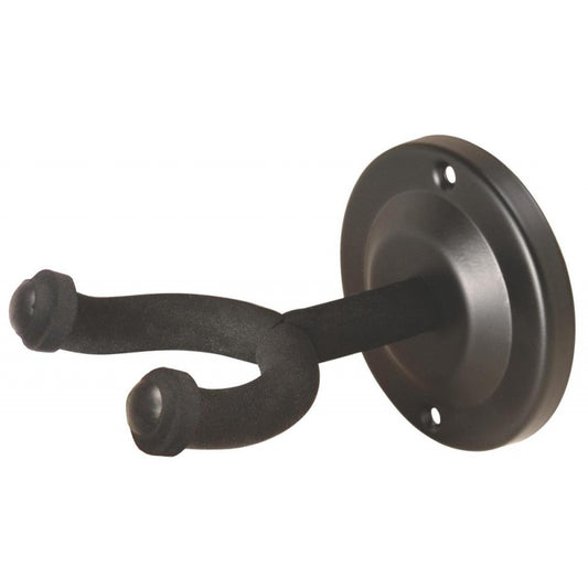 On-Stage GS7640 Wall Mount Guitar Hanger w/Round Metal Base