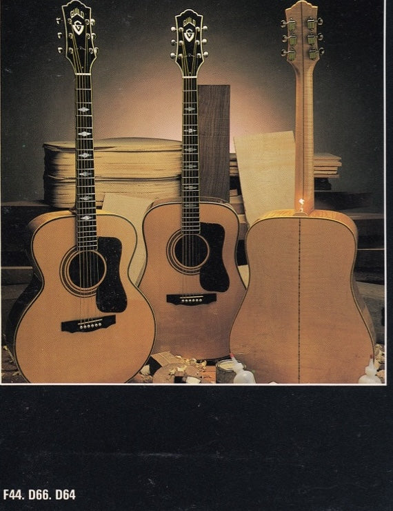 Guild F-44 Mini Jumbo Acoustic Guitar w/Case - Blonde (1983-1984)