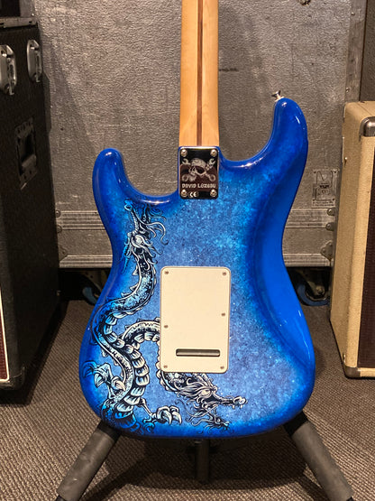 Fender Special Edition David Lozeau Art Stratocaster® w/Gig Bagbag - Blue Dragon (2015)