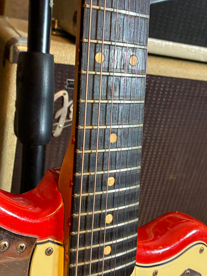 Fender Jaguar Electric Guitar w/Case - Fiesta Red Refinish (1964)