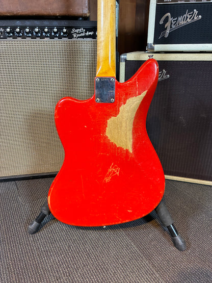 Fender Jaguar Electric Guitar w/Case - Fiesta Red Refinish (1964)