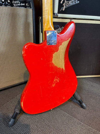 Fender Jaguar Electric Guitar w/Case - Fiesta Red Refinish (1964)