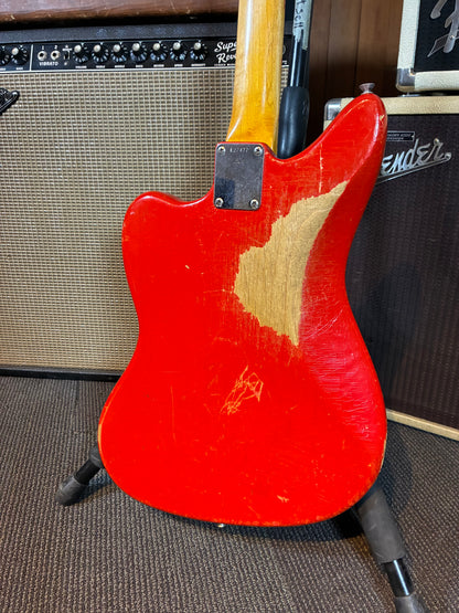 Fender Jaguar Electric Guitar w/Case - Fiesta Red Refinish (1964)