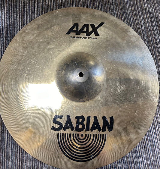 Sabian 17" AAX X-Plosion Crash Cymbal (Used)