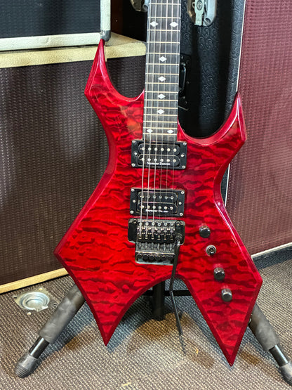 B.C. Rich Warlock Electric Guitar w/Case - Red Quilted Maple (Used)