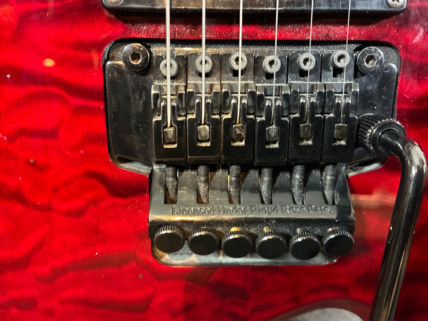 B.C. Rich Warlock Electric Guitar w/Case - Red Quilted Maple (Used)