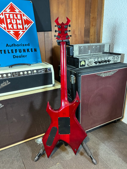 B.C. Rich Warlock Electric Guitar w/Case - Red Quilted Maple (Used)