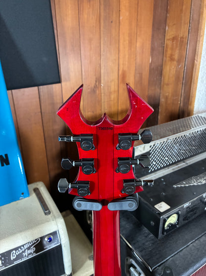B.C. Rich Warlock Electric Guitar w/Case - Red Quilted Maple (Used)