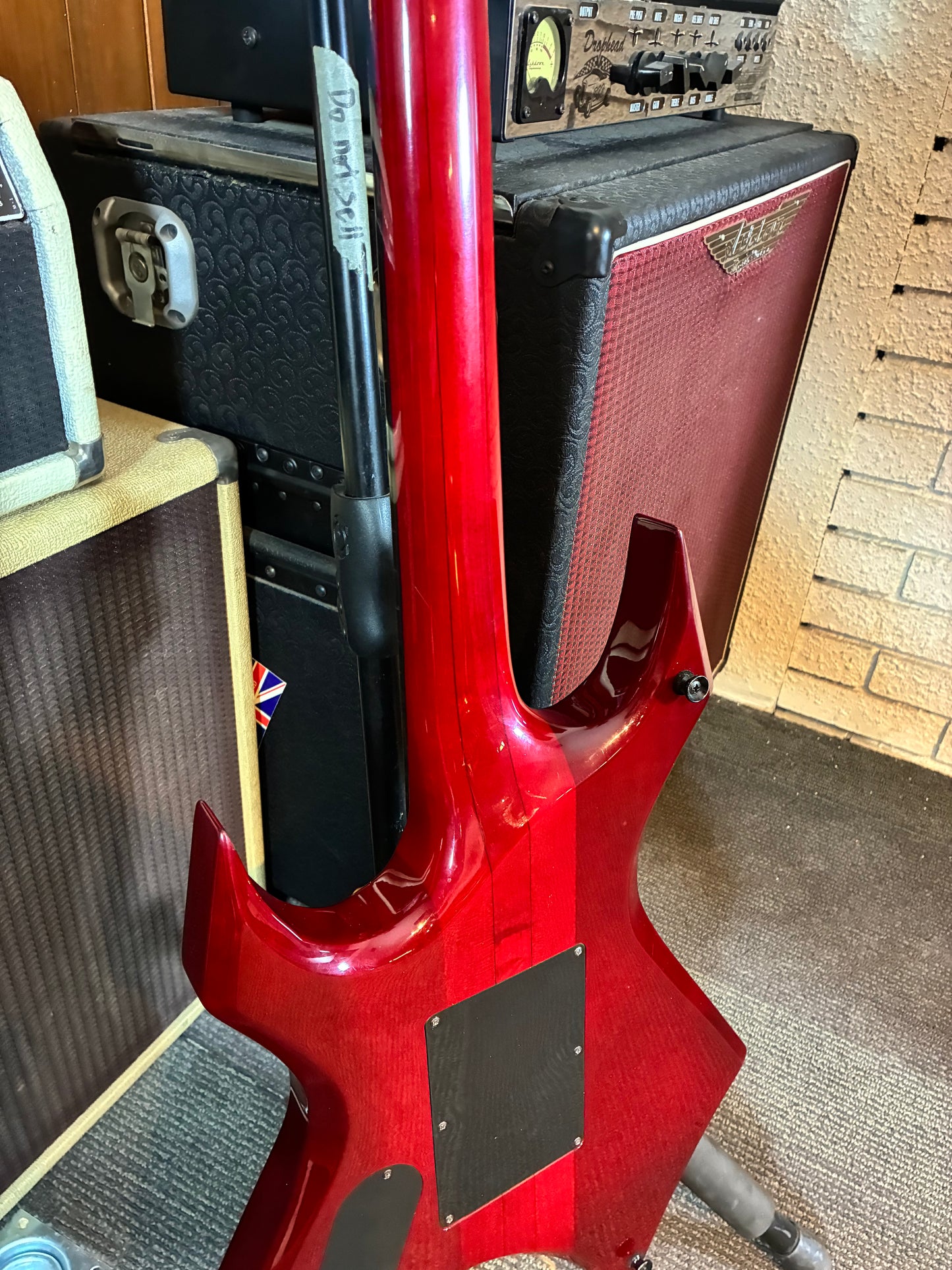 B.C. Rich Warlock Electric Guitar w/Case - Red Quilted Maple (Used)