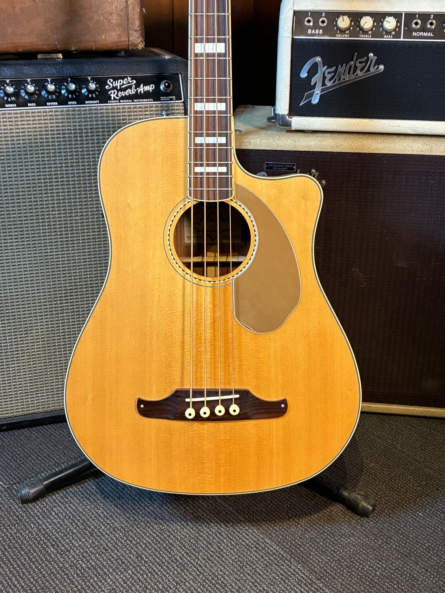 Fender Kingman Bass SCE Acoustic/Electric Bass w/Case - Natural (2015)