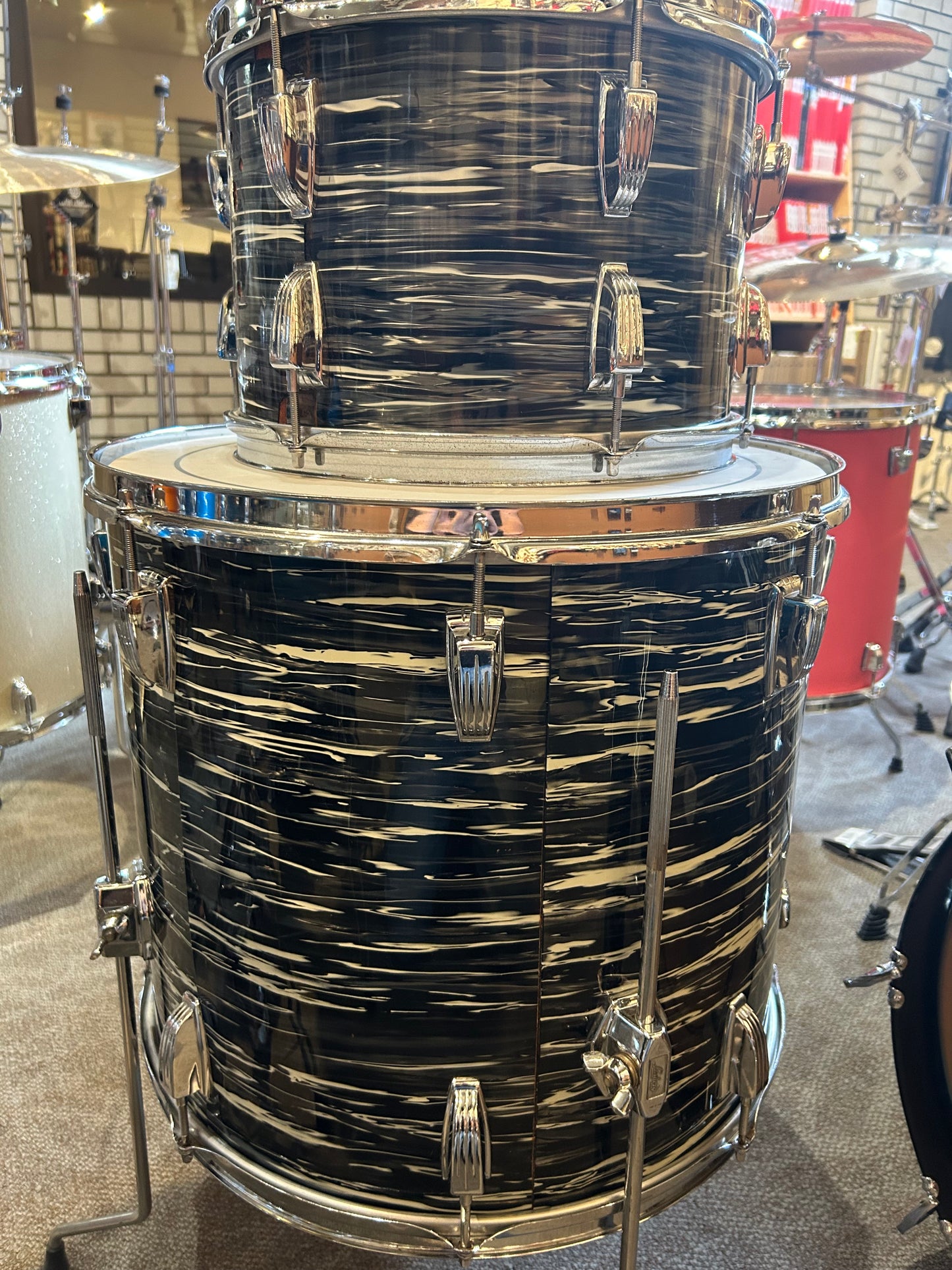 Ludwig 3-Piece Shell Pack - Oyster Black Pearl (1969-1971)