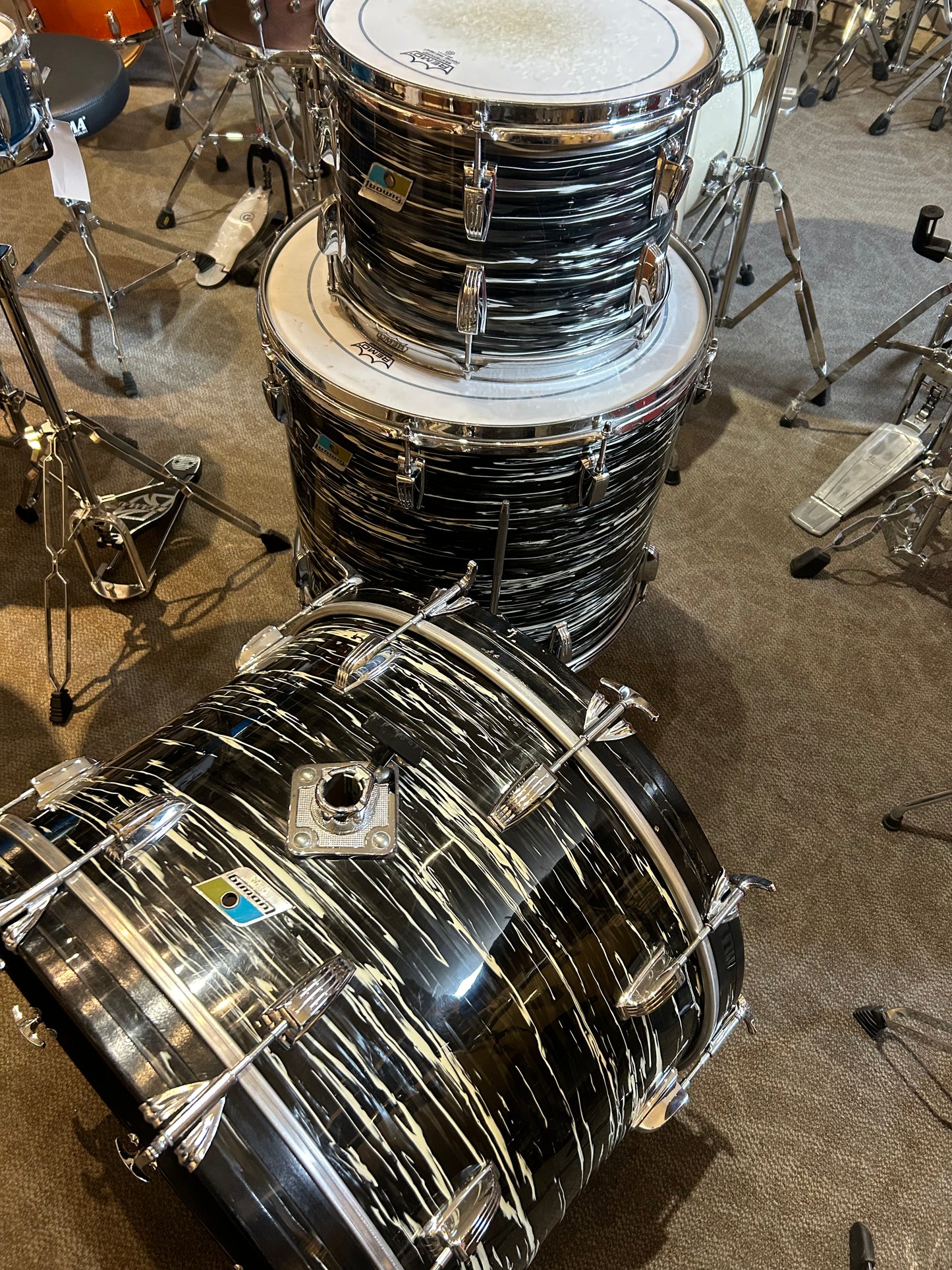 Ludwig 3-Piece Shell Pack - Oyster Black Pearl (1969-1971)