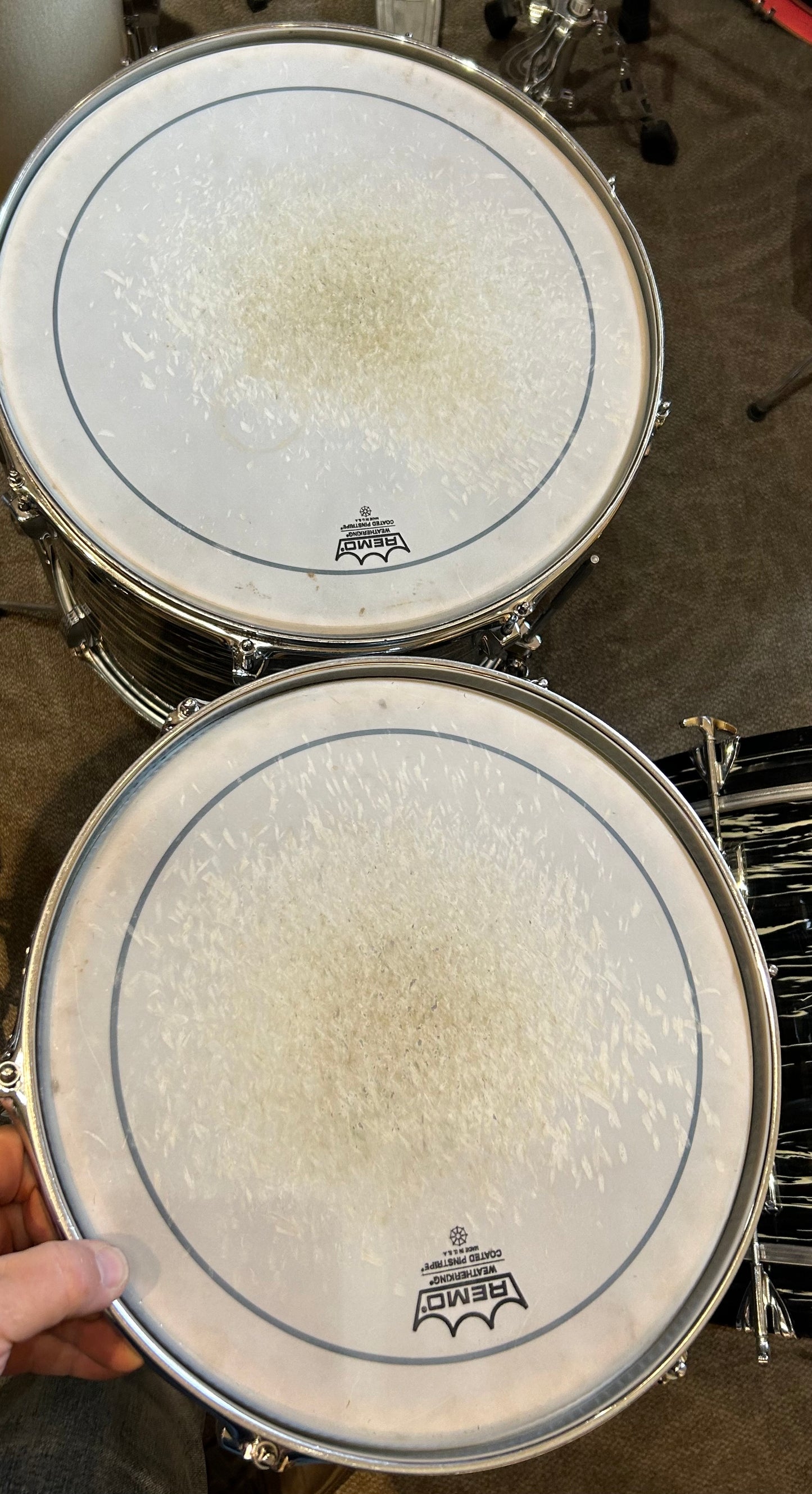 Ludwig 3-Piece Shell Pack - Oyster Black Pearl (1969-1971)