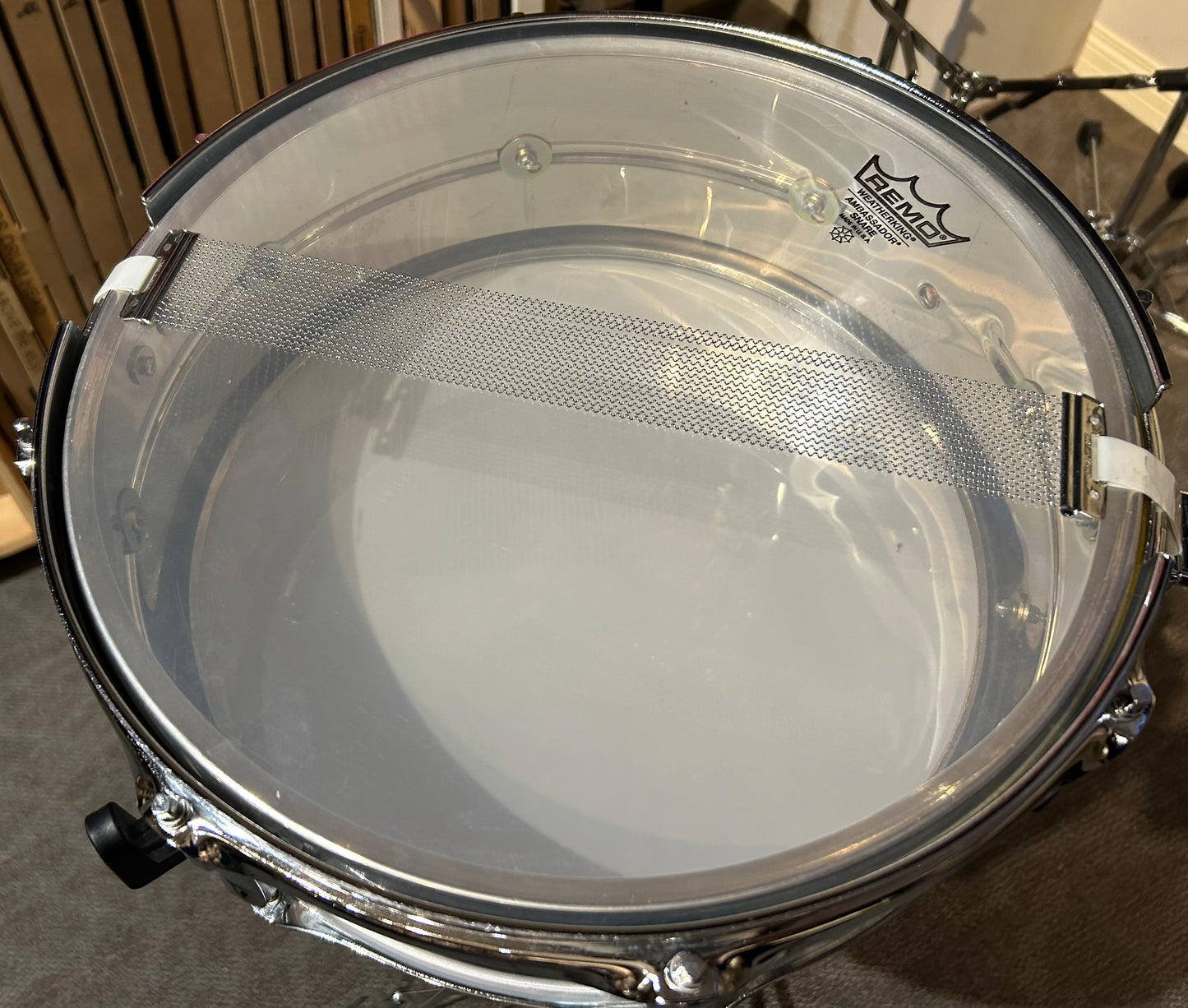 Premier 14"x5" 8 Lug Steel Snare Drum (Used)