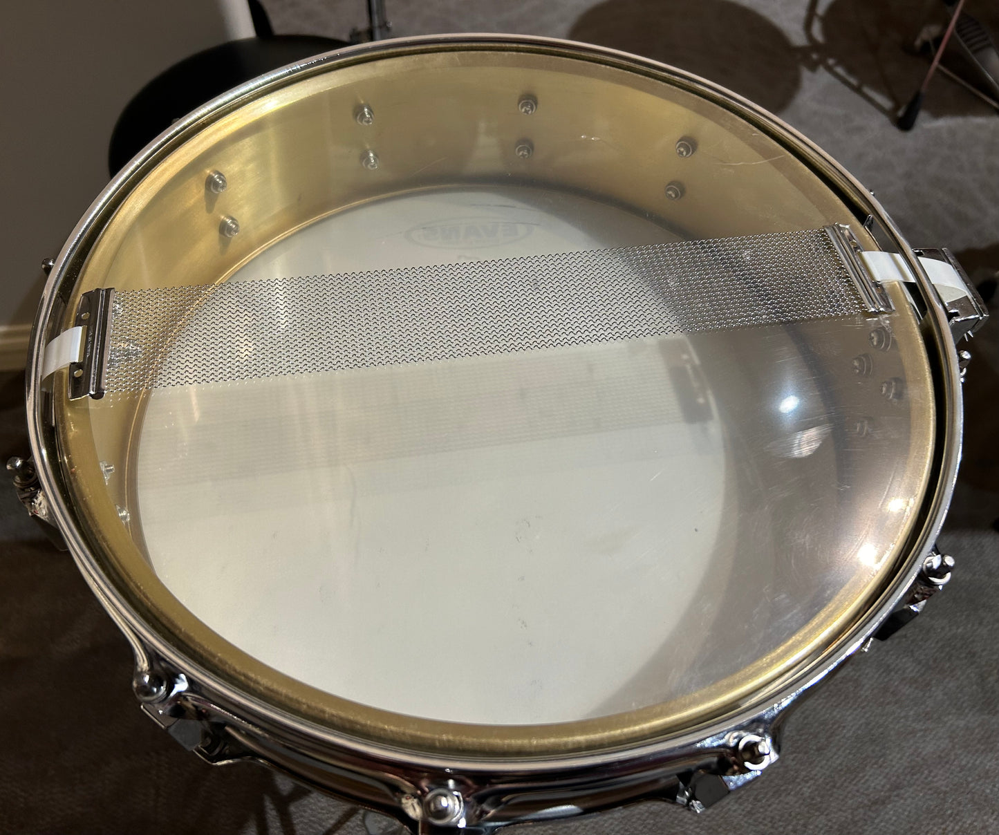 14"x3.5" Brass Piccolo Snare Drum (Used)