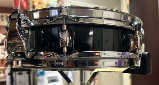 13"x3" Maple Picollo Snare -  Black Lacquer (Used)