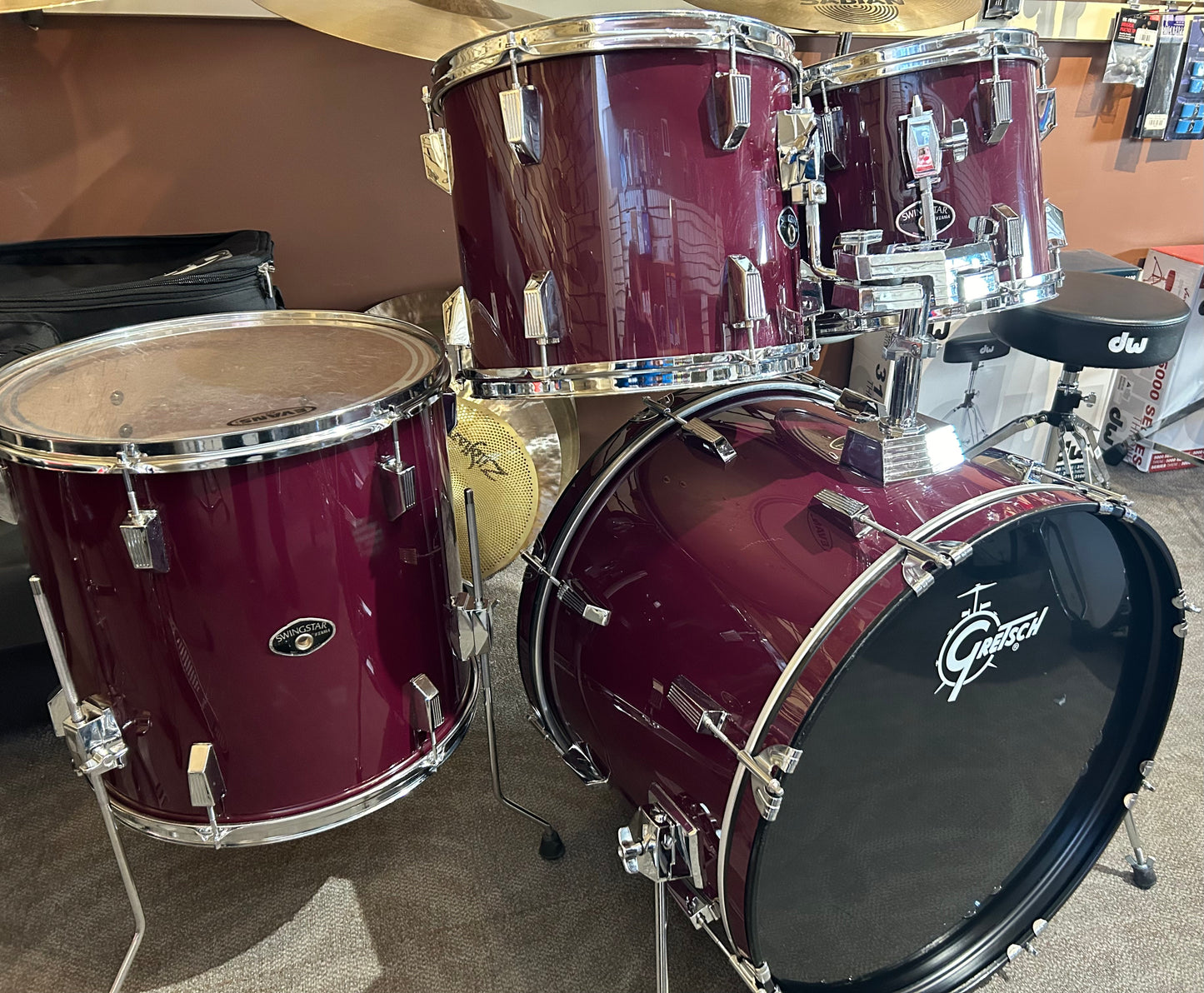 Tama Swingstar 4 Piece Shell Pack - Black Orchid (Late 1990's)