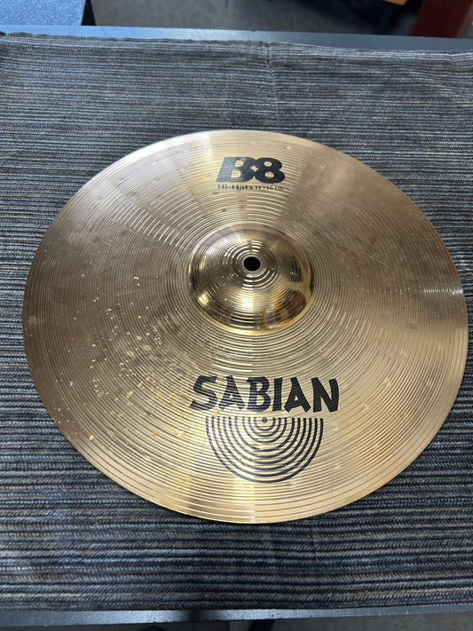Sabian 14" B8 Hi-Hat Cymbals (Used)