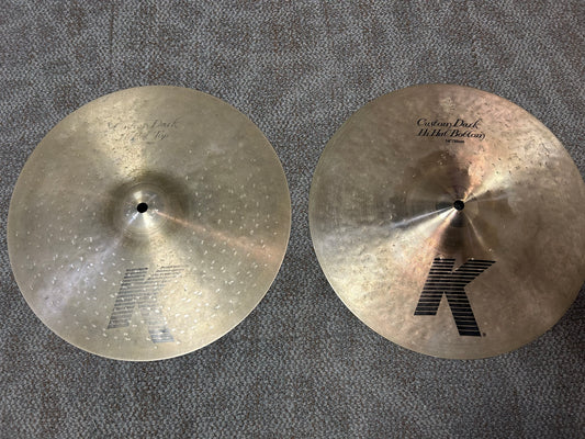 Zildjian K Custom Dark 14" Hi Hat Cymbals (Used)