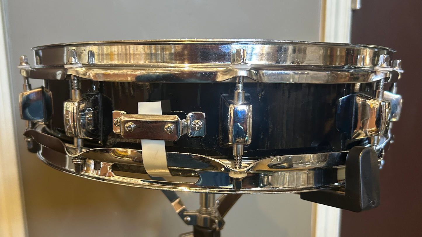 14"x3.5" Wood Piccolo Snare - Black Lacquer Finish (Used)