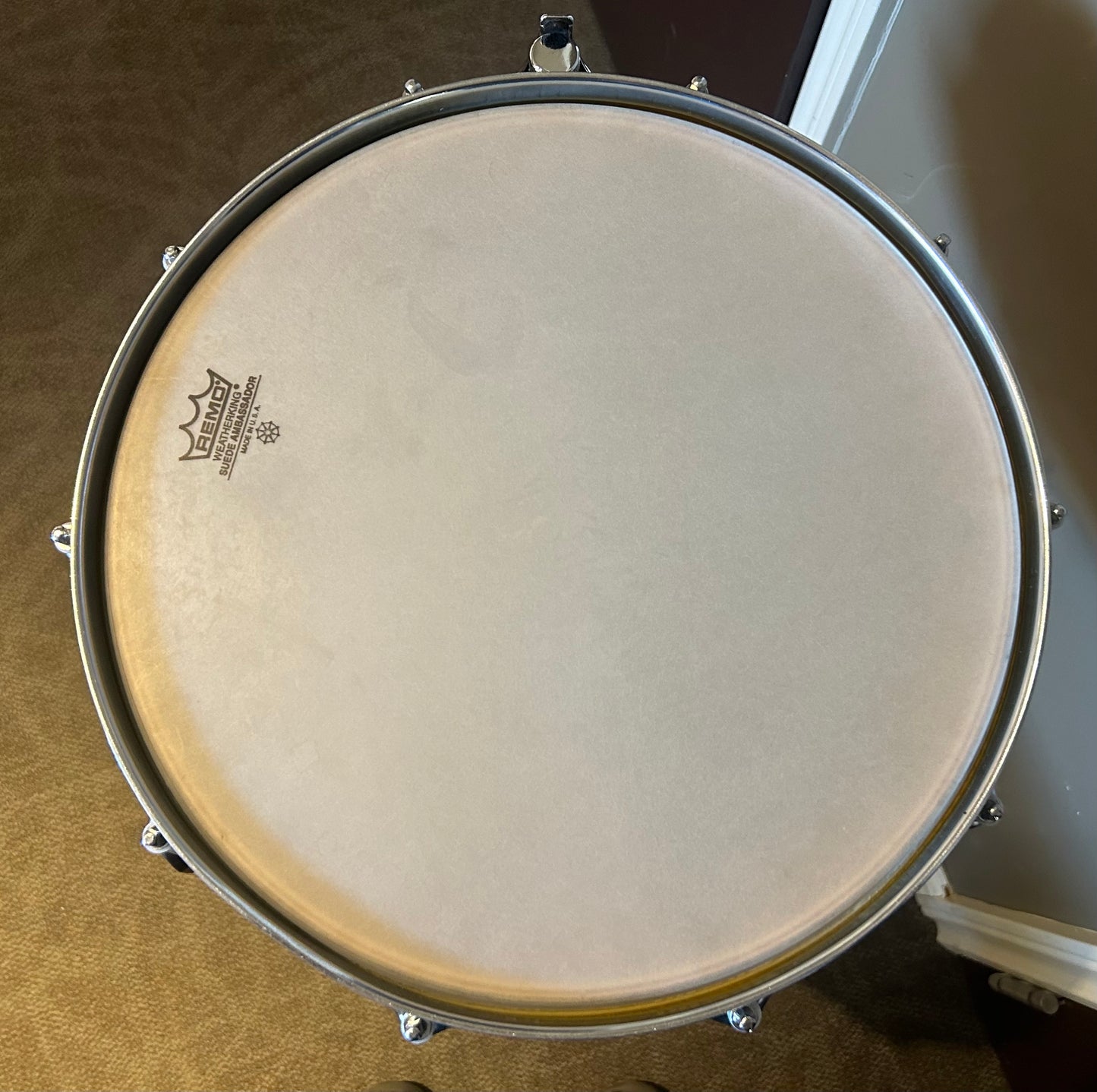 14"x3.5" Wood Piccolo Snare - Black Lacquer Finish (Used)