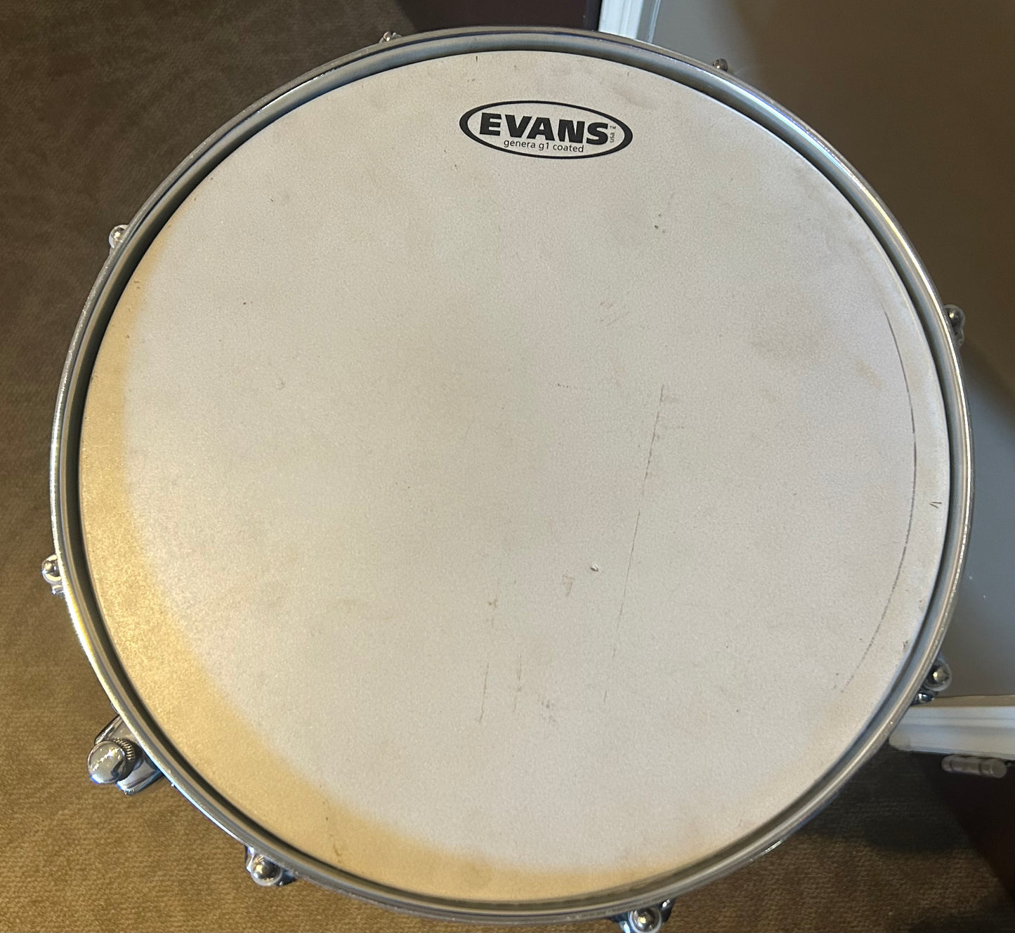 14"x5.5" Wood Snare Drum - Blue Lacquer Finish (Used)