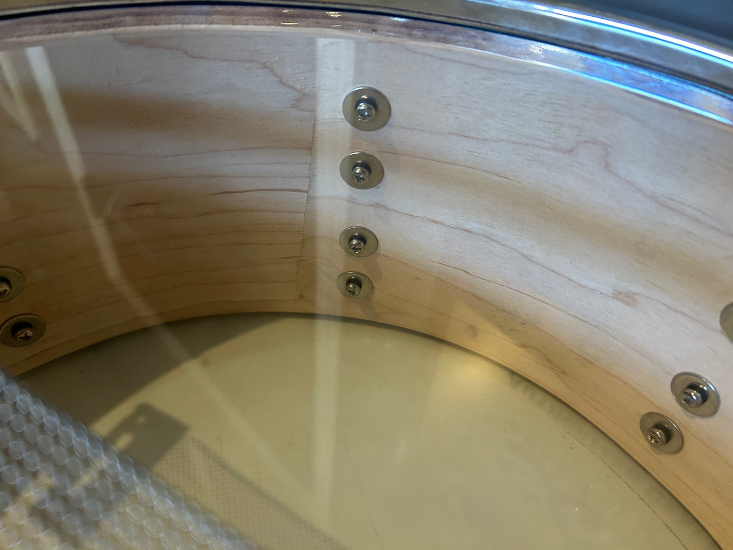 14"x5.5" Wood Snare Drum - Blue Lacquer Finish (Used)