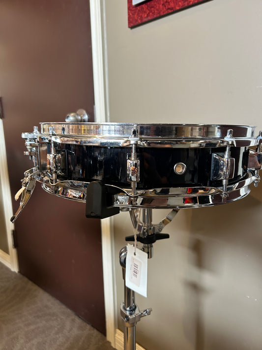 14"x3.5" Wood Piccolo Snare - Black Lacquer Finish (Used)