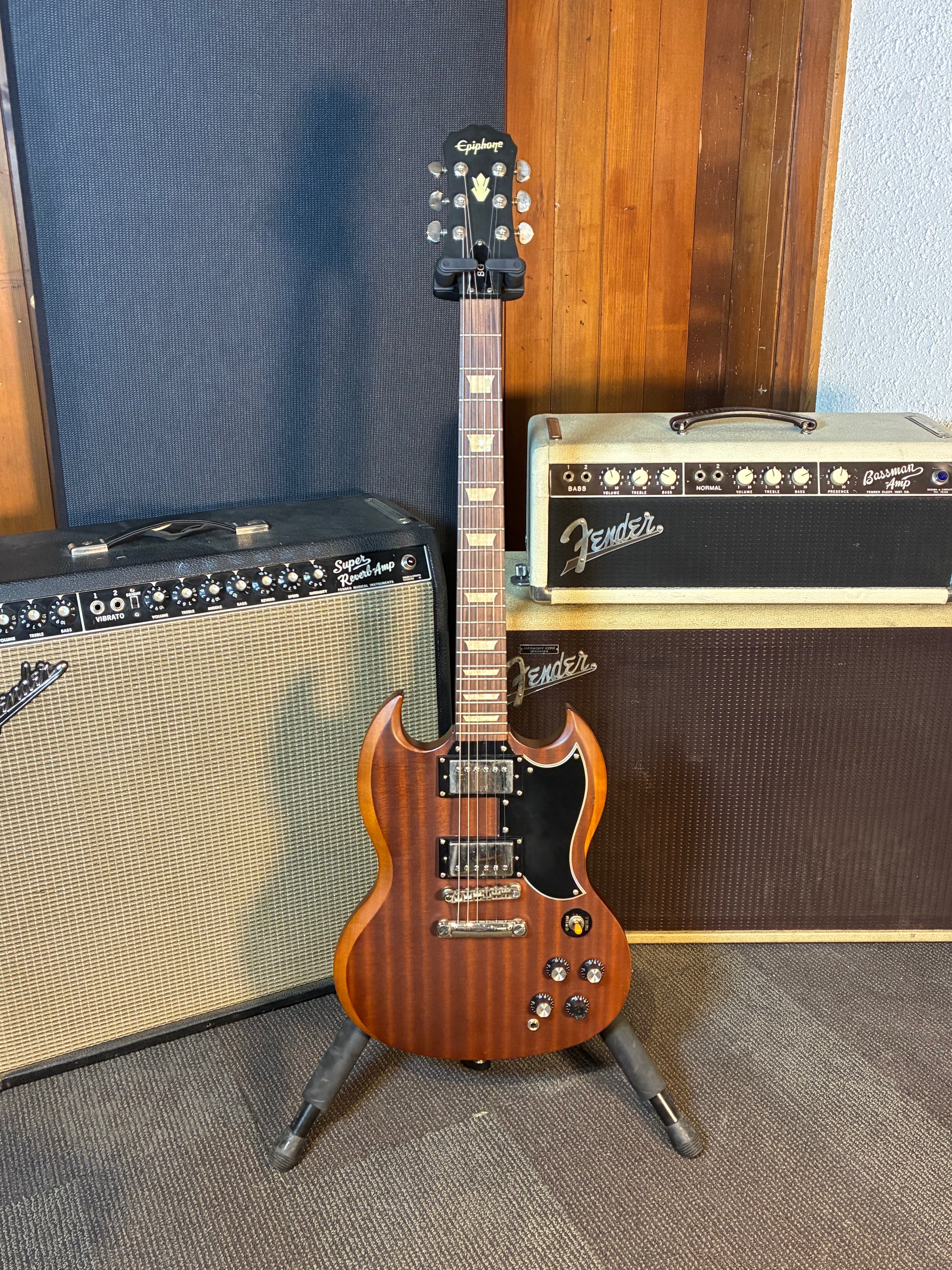 Epiphone Faded G-400 Electric Guitar w/Gig Bag - Worn Brown