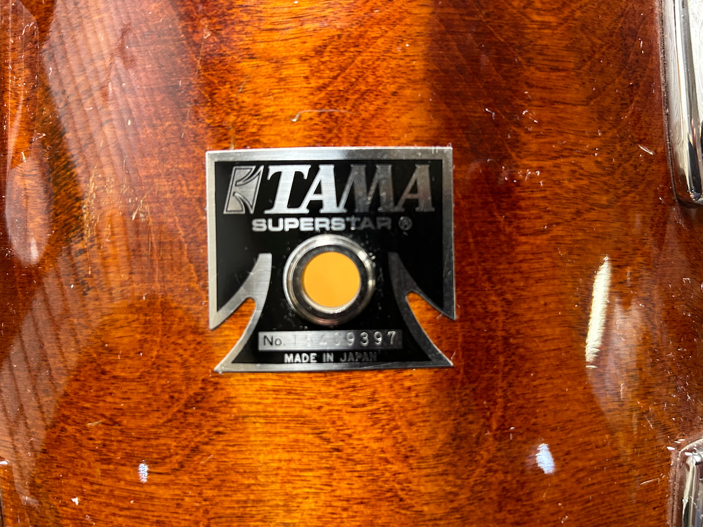 Tama Made in Japan 13"x9" Superstar Birch Tom - Super Mahogany Finish  (Early to Mid 1980's)