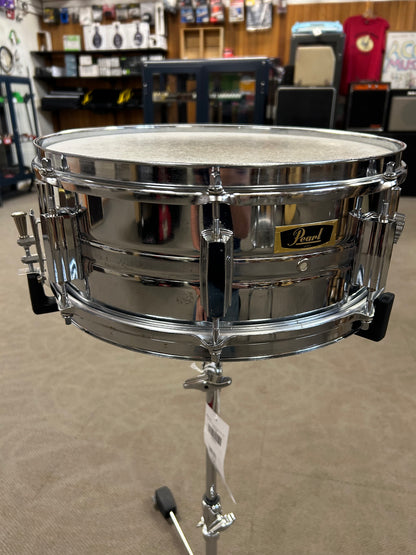 Pearl 4514 14"x5.5" Chrome Over Steel Snare Drum (Mid to Late 1970's)