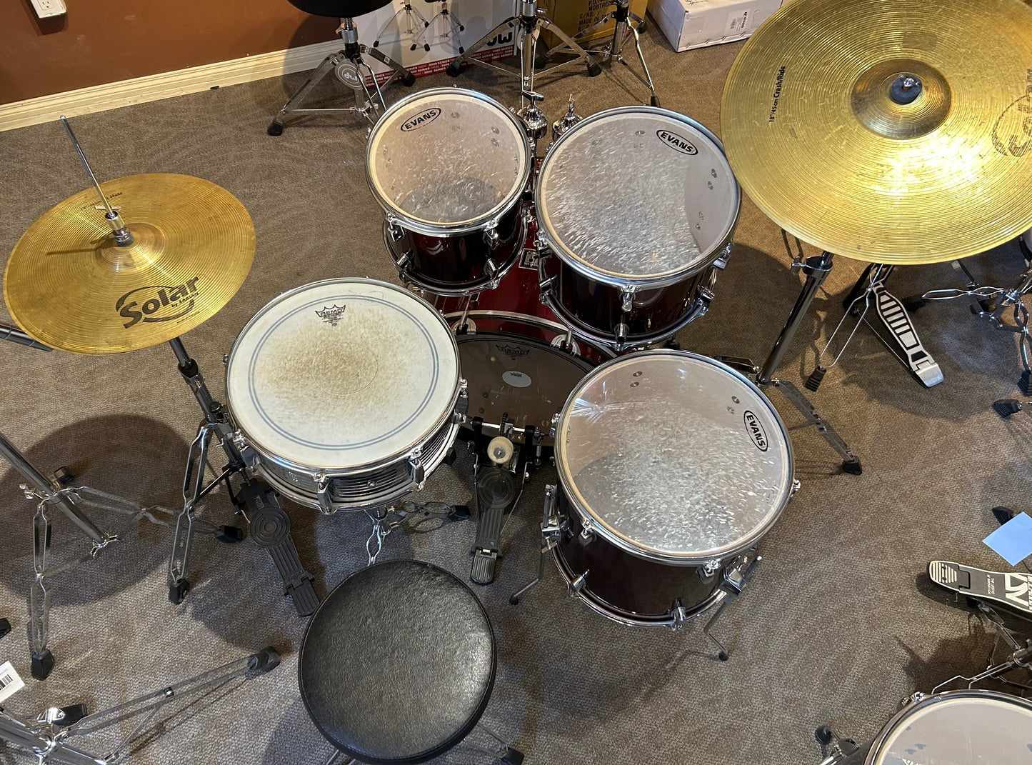 Sonor 503 Series 5-Piece Drum Set - Metallic Red Wrap (Used)