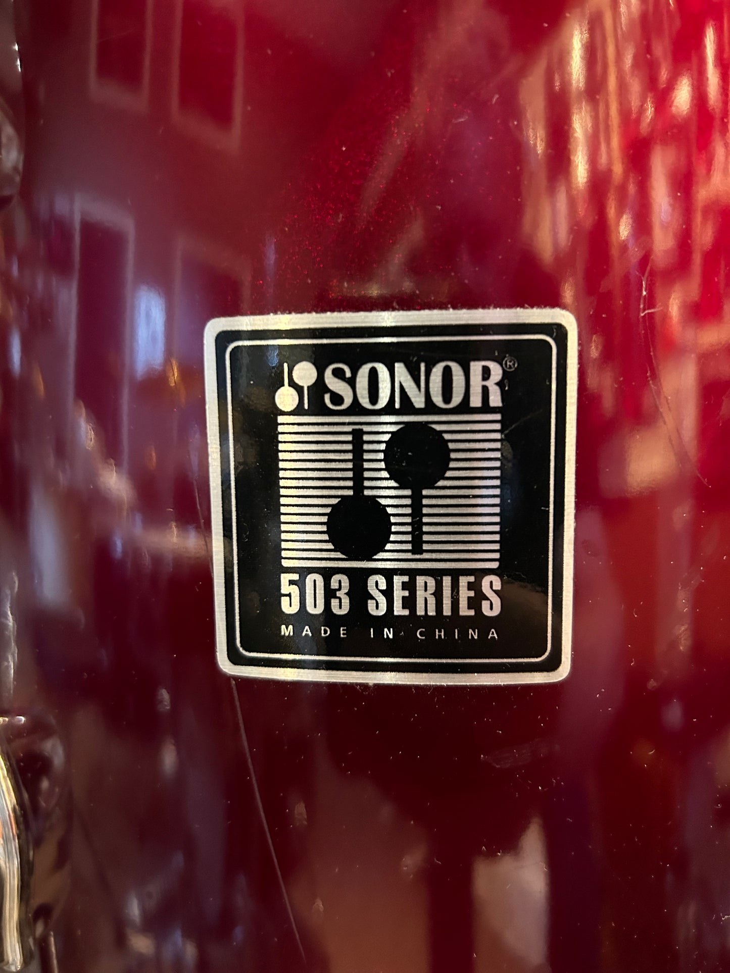 Sonor 503 Series 5-Piece Drum Set - Metallic Red Wrap (Used)