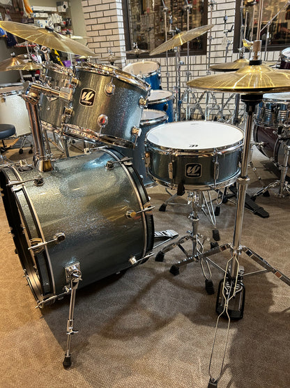 Westbury 5-Piece Stage Drum Kit w/Hardware Cymbals - Aqua Sparkle