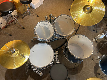 Westbury 5-Piece Stage Drum Kit w/Hardware Cymbals - Aqua Sparkle
