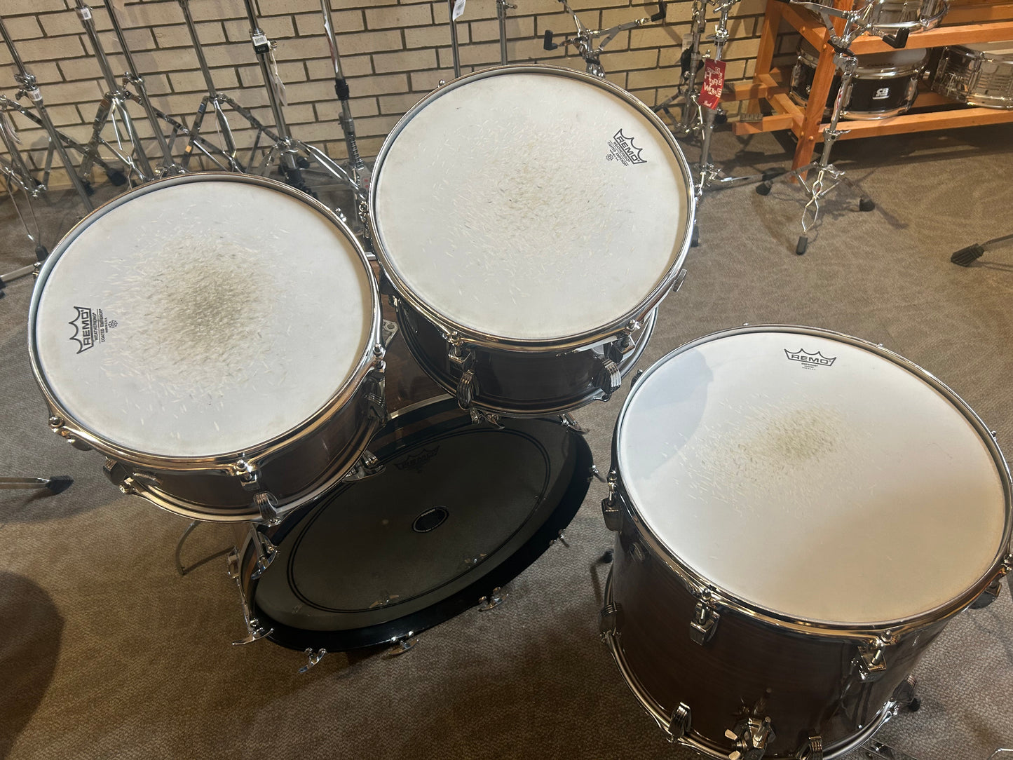 Ludwig Big Beat 4 Piece Shell Pack -  Walnut Cortex (1976)