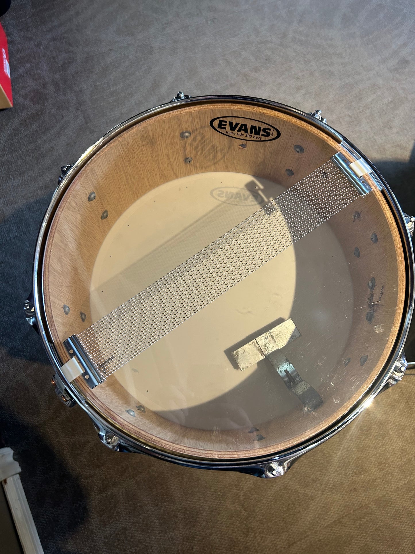 Crown 14"x5.5" Snare Drum - Striped Metal Flake Wrap (Late 1960's - Early 1970's)