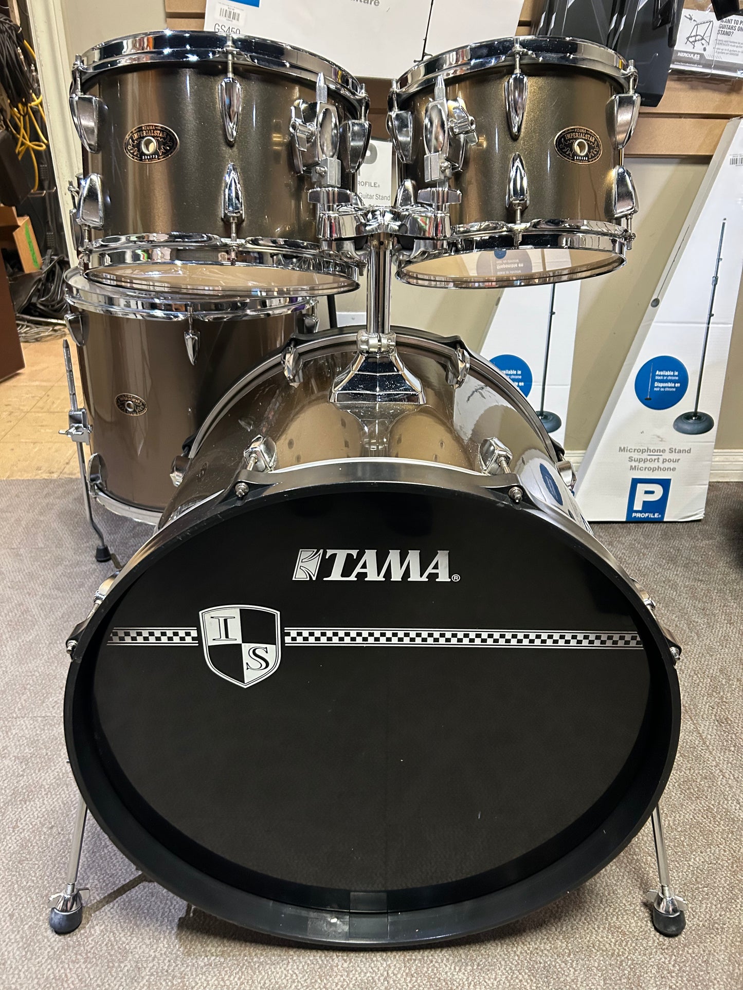 Tama Imperialstar 5 Piece Shell Pack - Bronze Mist Metallic Wrap (Used)