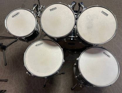 Pearl World Series 6 Piece Shell Pack - Piano Black Lacquer (1990's)