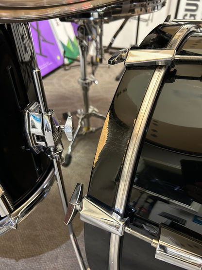 Pearl World Series 6 Piece Shell Pack - Piano Black Lacquer (1990's)