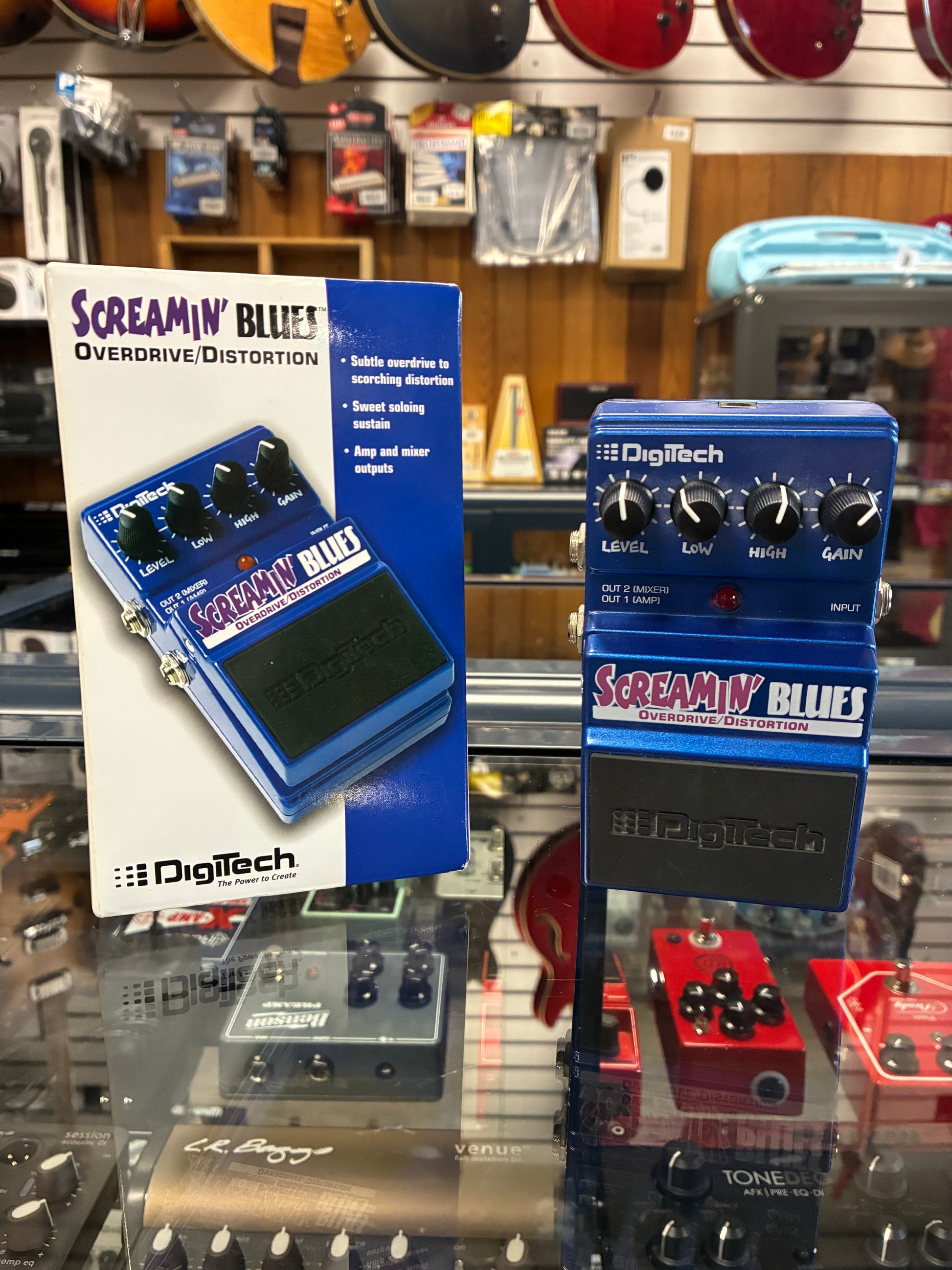 screamin blues pedal Digitech Screamin' Blues Overdrive/Distortion Pedal w/Box (Used)