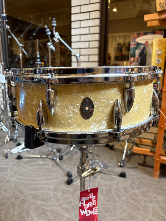 Ajax 14"x5" Snare Drum -  White Marine Pearl (Vintage)