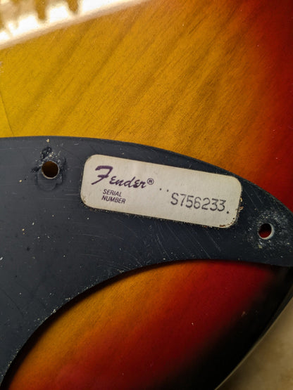 Fender Precision 4 String Electric Bass Guitar w/Case - Sunburst (1977)