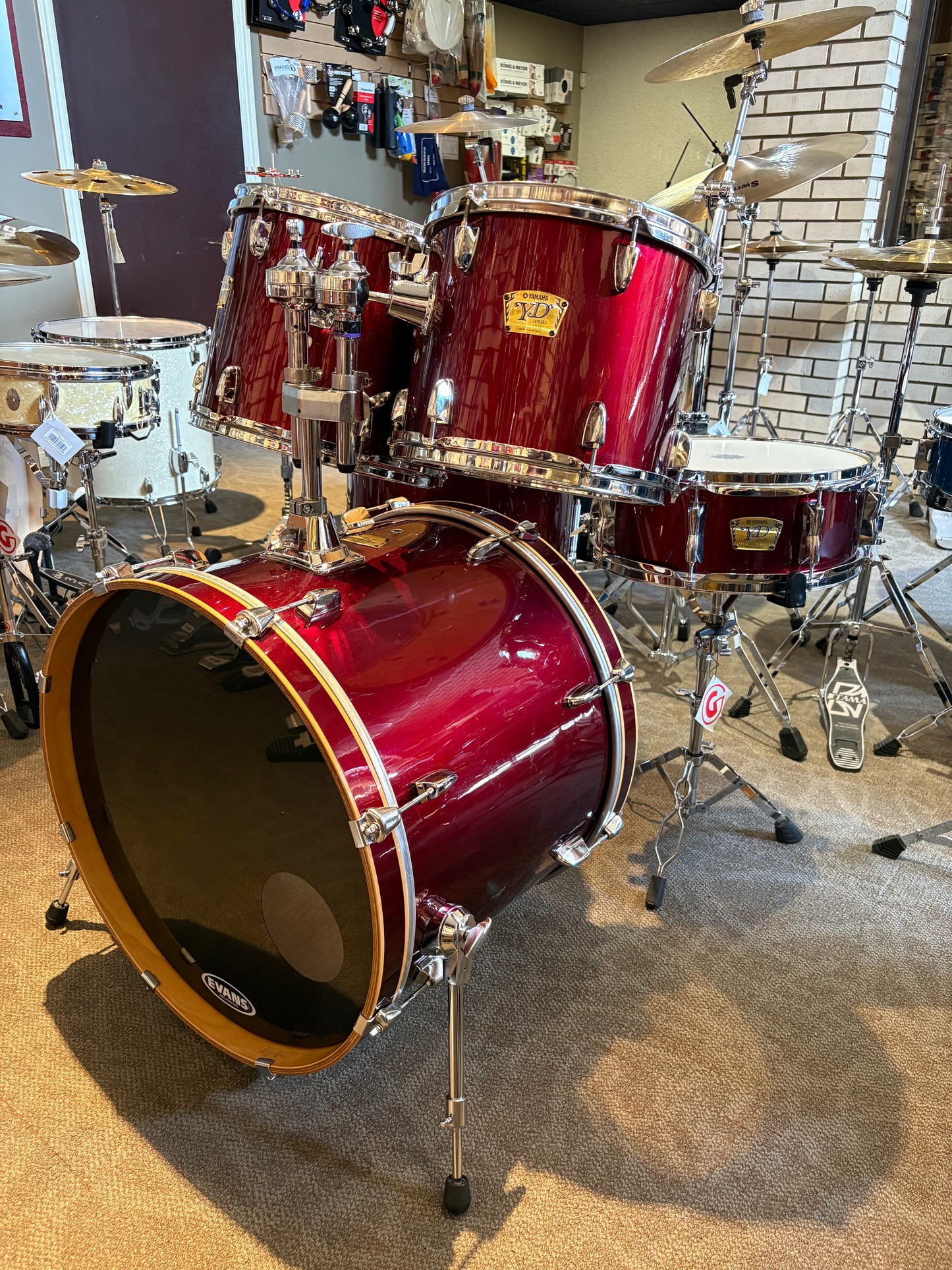 Yamaha YD 5-Piece Drum Set - Wine Red (Used)