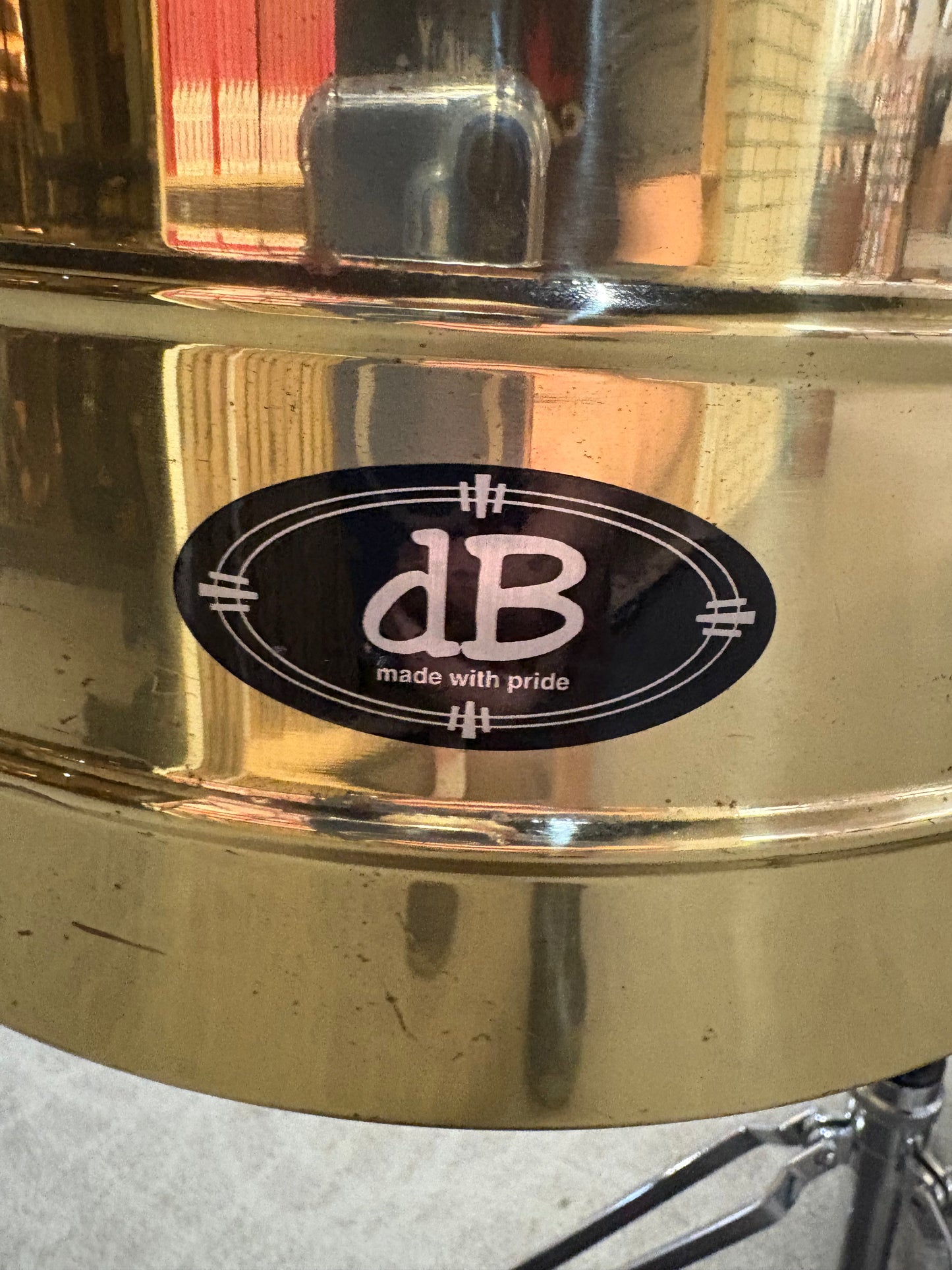 DB Percussion Brass Timbales with Stand (Used)