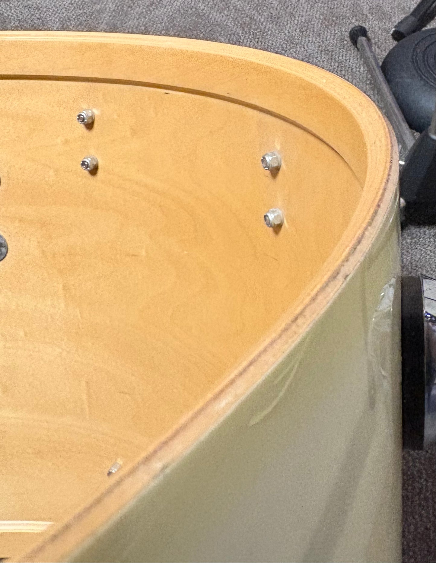 Ayotte 22"x16" Bass Drum - Ivory Lacquer (Used)